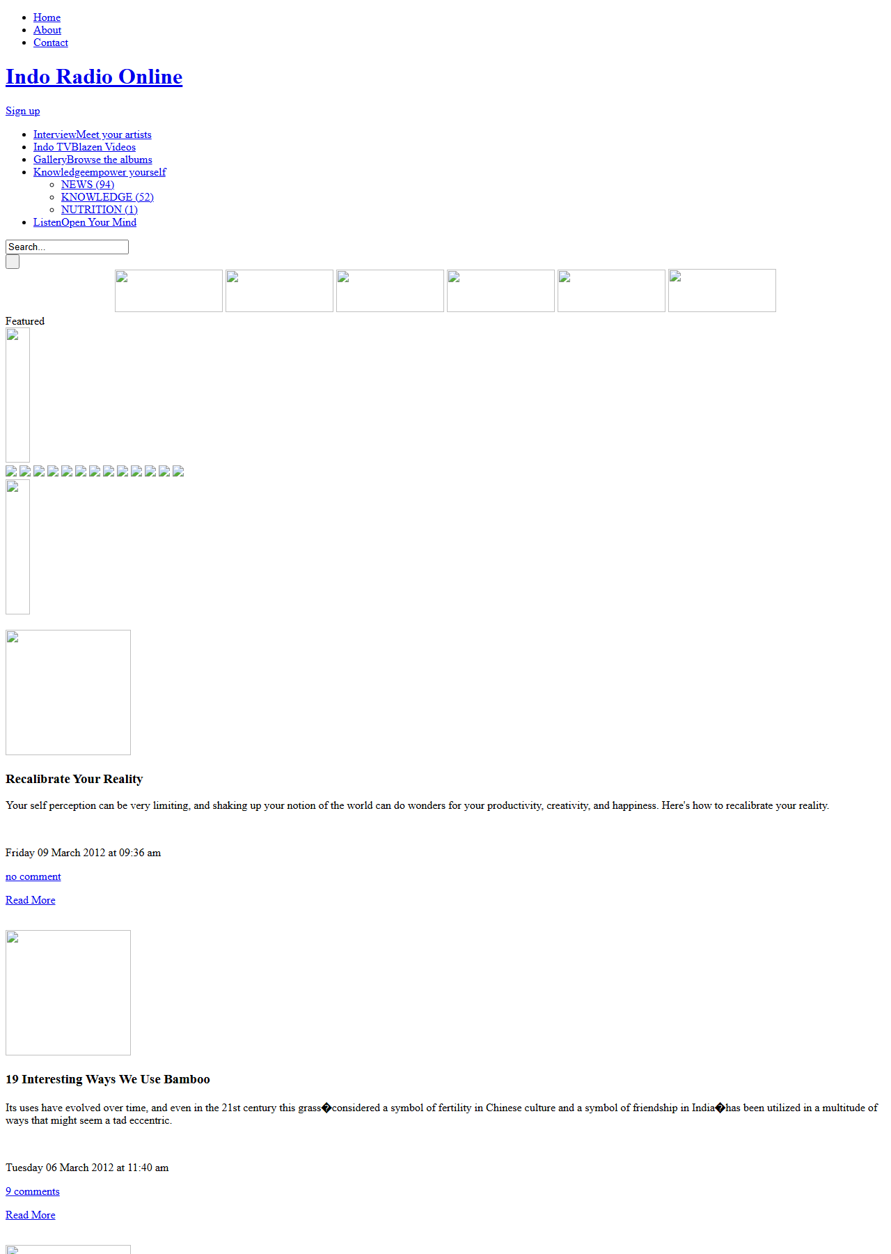 indoradioonline.com in 2012